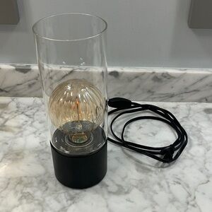 IKEA lamp with Amber LED Bulb included- Like New